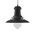 Searchlight - Pendel på kabel FISHERMAN 1xE27/60W/230V sort