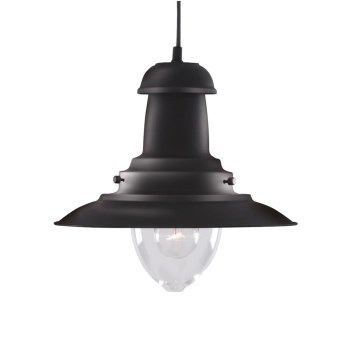 Searchlight - Pendel på kabel FISHERMAN 1xE27/60W/230V sort