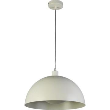 Searchlight - Pendel på kabel MARS 1xE27/60W/230V Ø 25 cm, cremefarvet