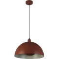 Searchlight - Pendel på kabel MARS 1xE27/60W/230V Ø 25 cm teglrød