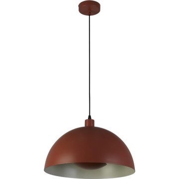 Searchlight - Pendel på kabel MARS 1xE27/60W/230V Ø 25 cm teglrød