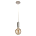 Searchlight - Pendel på kabel SUSPENSION 1xE27/60W/230V sølv