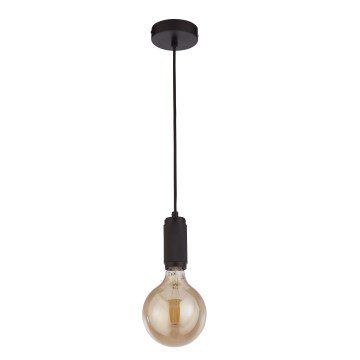 Searchlight - SUSPENSION pendel med kabelophæng 1xE27/60W/230V sort