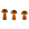 Searchlight - Sæt med 3 LED-bordlamper MUSHROOM LED/1,1W/5V 800 mAh