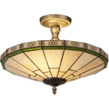 Searchlight - Tiffany-loftlampe NEW YORK 2xE14/40W/230V