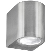 Searchlight - Udendørs LED væglampe LEDO 1xGU10/3W/230V IP44 sølv