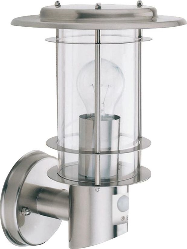 Searchlight - Udendørs væglampe med sensor EDGEWARE 1xE27/60W/230V IP44