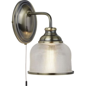 Searchlight - Væglampe BISTRO 1xE27/60W/230V messing