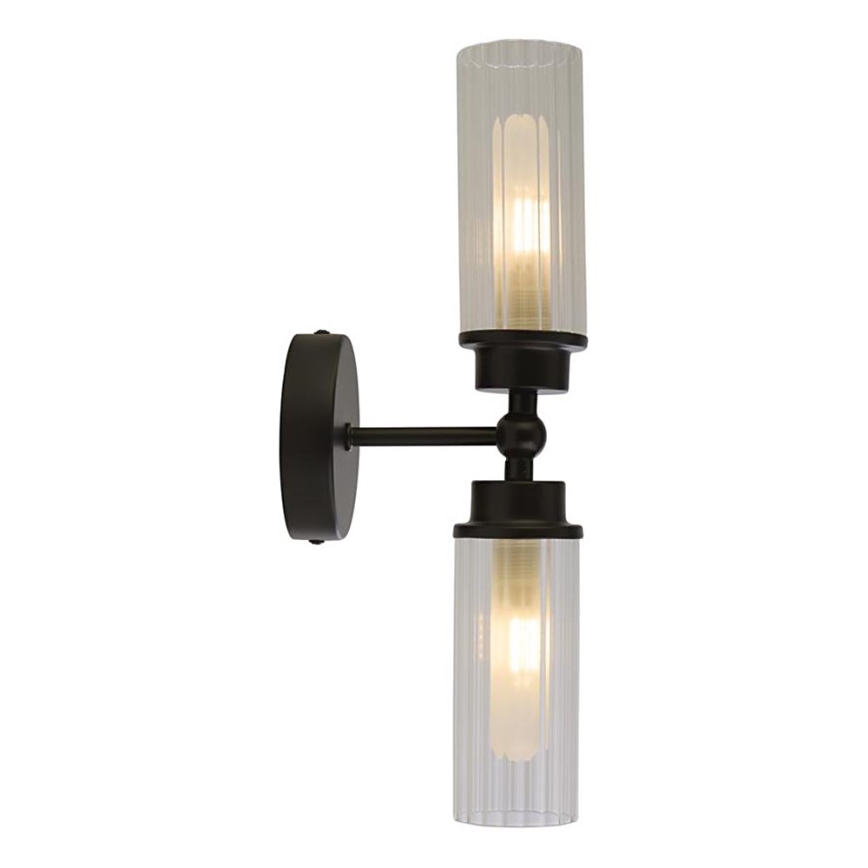 Searchlight - Væglampe IMPERIAL 2xG9/33W/230V sort