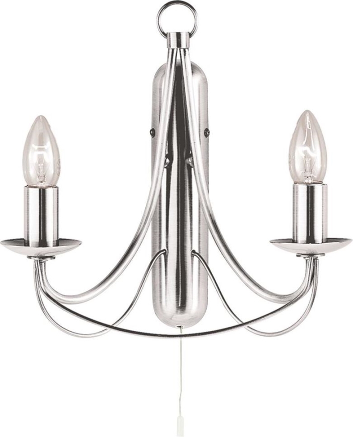 Searchlight - Væglampe MAYPOLE 2xE14/40W/230V skinnende krom