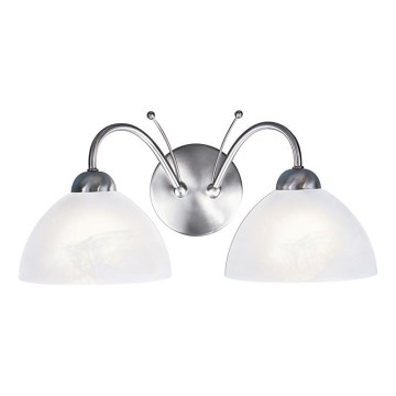 Searchlight - Væglampe MILANESE 2xE14/60W/230V mat krom