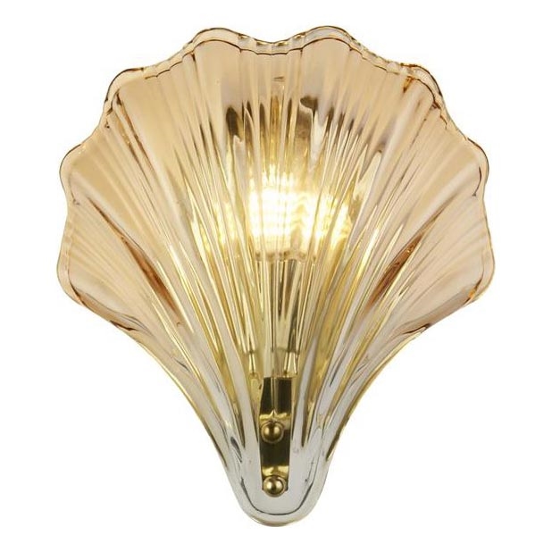 Searchlight - Væglampe SHELL 1xG9/7W/230V røgfarvet