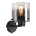 Searchlight - Væglampe SWEDEN 1xE27/60W/230V sort/røgfarvet
