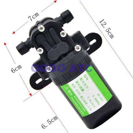 Selvsugende membranpumpe 12 V, 3,5 l/min