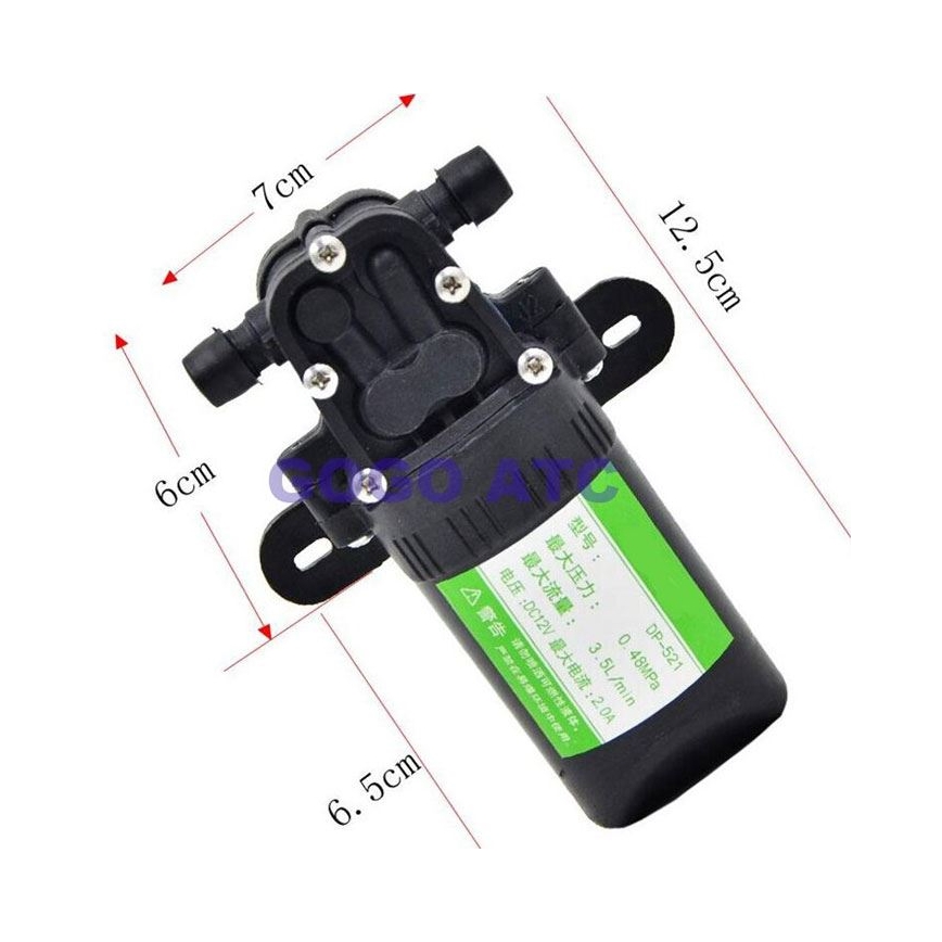 Selvsugende membranpumpe 12 V, 3,5 l/min