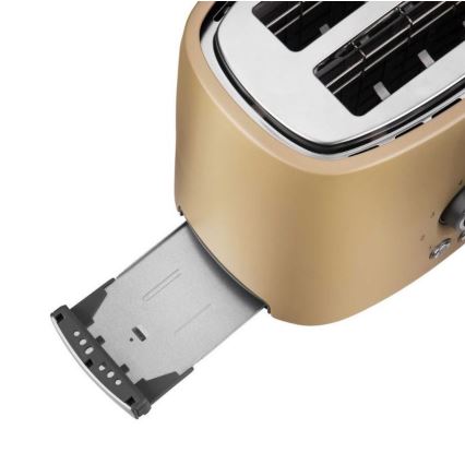 Sencor - 2-skive brødrister med opvarmningsrist 1000W/230V beige