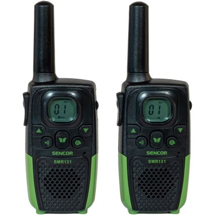 Sencor - 2x Walkie-talkie 3xAAA rækkevidde 7 km