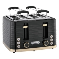 Sencor - 4-skive brødrister 1600W/230V sort/beige