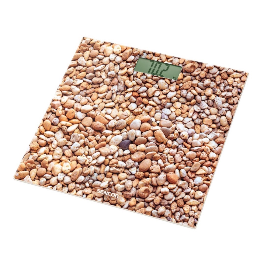 Sencor - Badevægt med LCD-skærm 1xCR2032