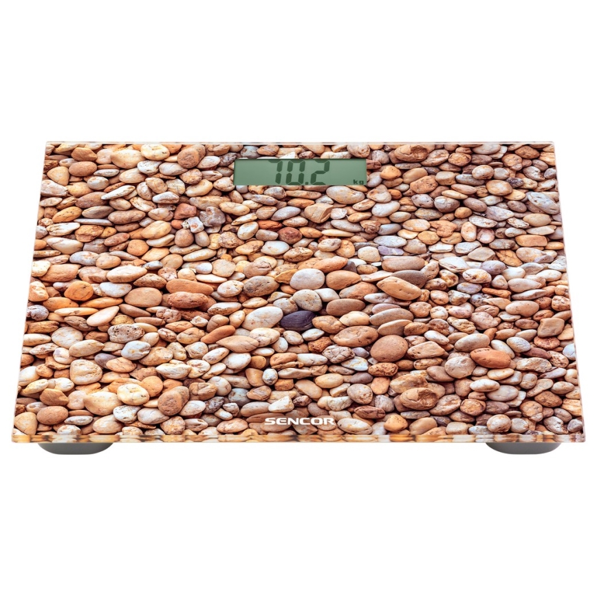 Sencor - Badevægt med LCD-skærm 1xCR2032