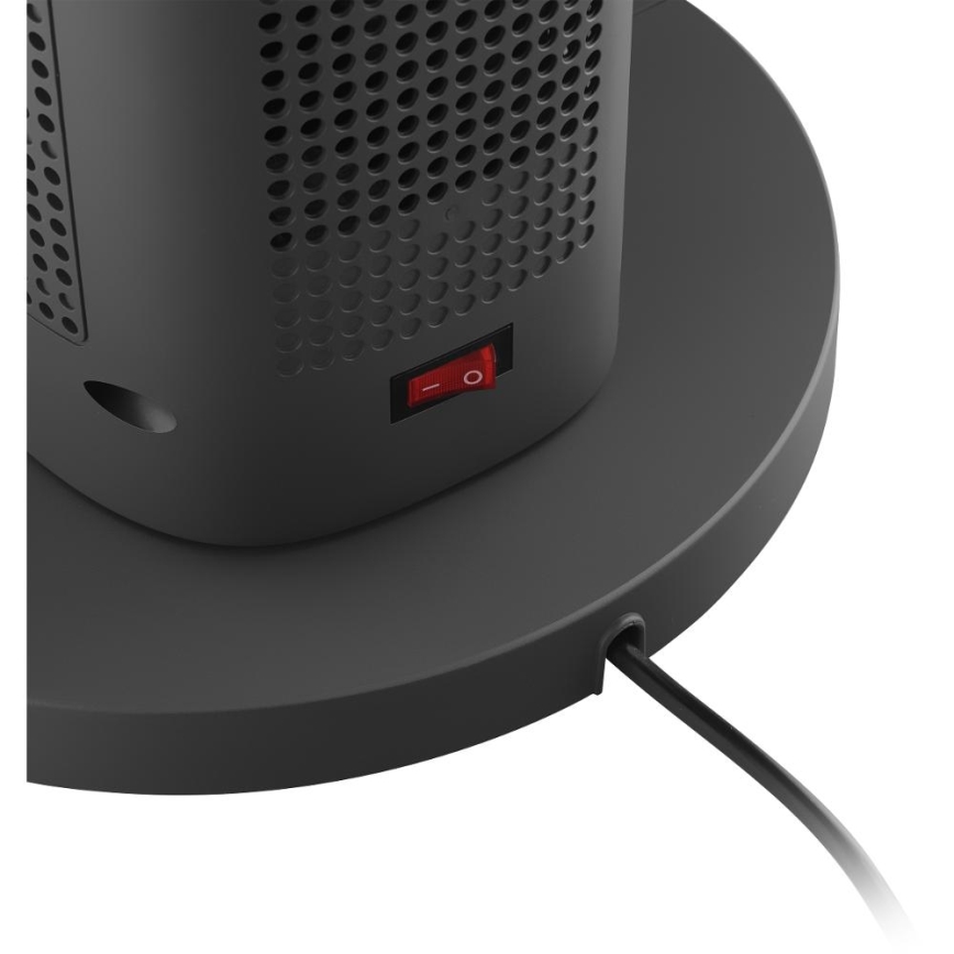 Sencor - Bladløs tårnvarmeblæser med keramisk element 1200/2000W/230V antracit + fjernbetjening