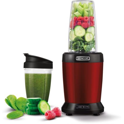 Sencor - Blender til smoothies 1000W/230V rød