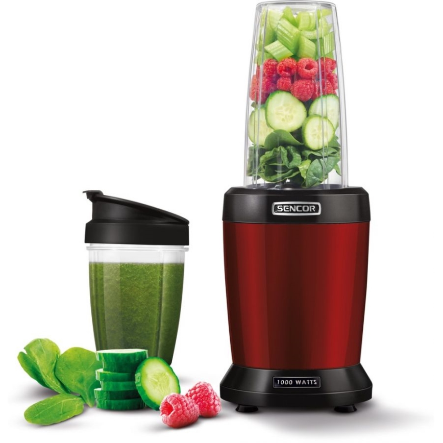 Sencor - Blender til smoothies 1000W/230V rød