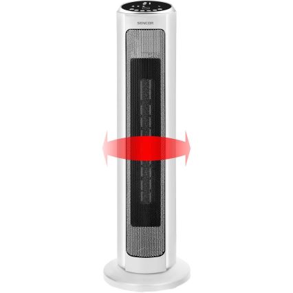Sencor - Varmeblæser med keramisk varmeelement 2200W/230V Wi-Fi hvid + fjernbetjening