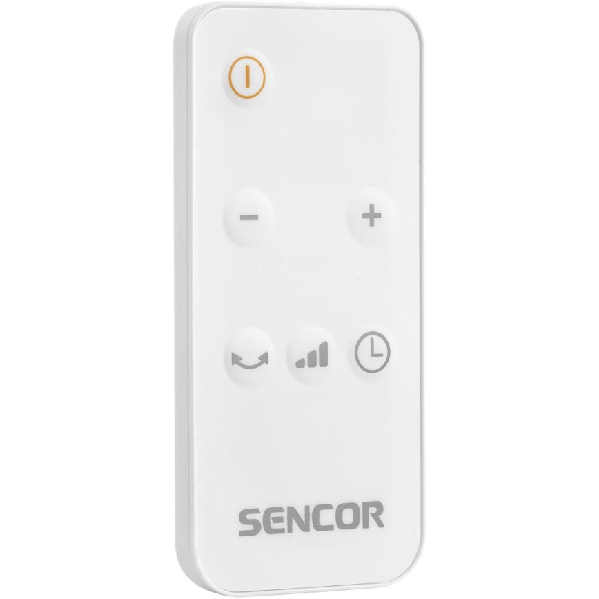 Sencor - Varmeblæser med keramisk varmeelement 2200W/230V Wi-Fi hvid + fjernbetjening
