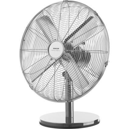 Sencor - Bordventilator 50W/230V i blank krom