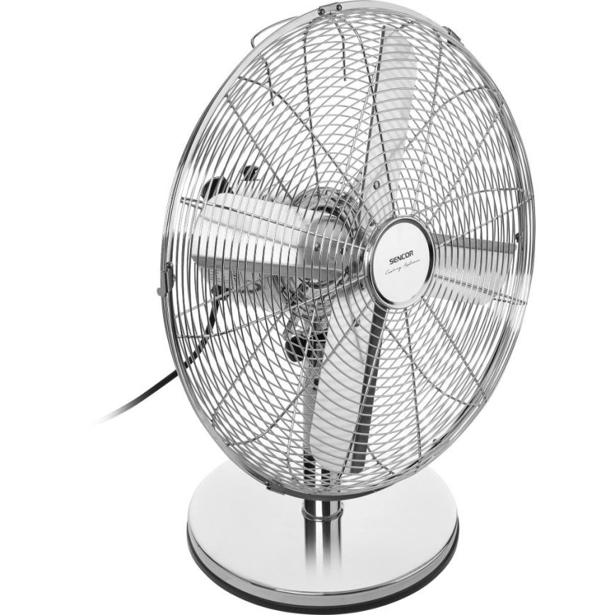 Sencor - Bordventilator 50W/230V i blank krom