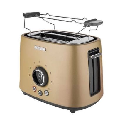 Sencor - Brødrister med 2 åbninger 1000W/230V beige