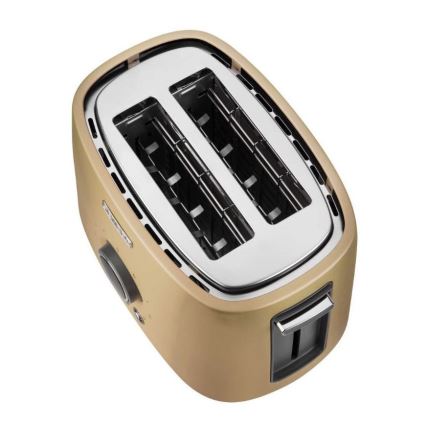 Sencor - Brødrister med 2 åbninger 1000W/230V beige