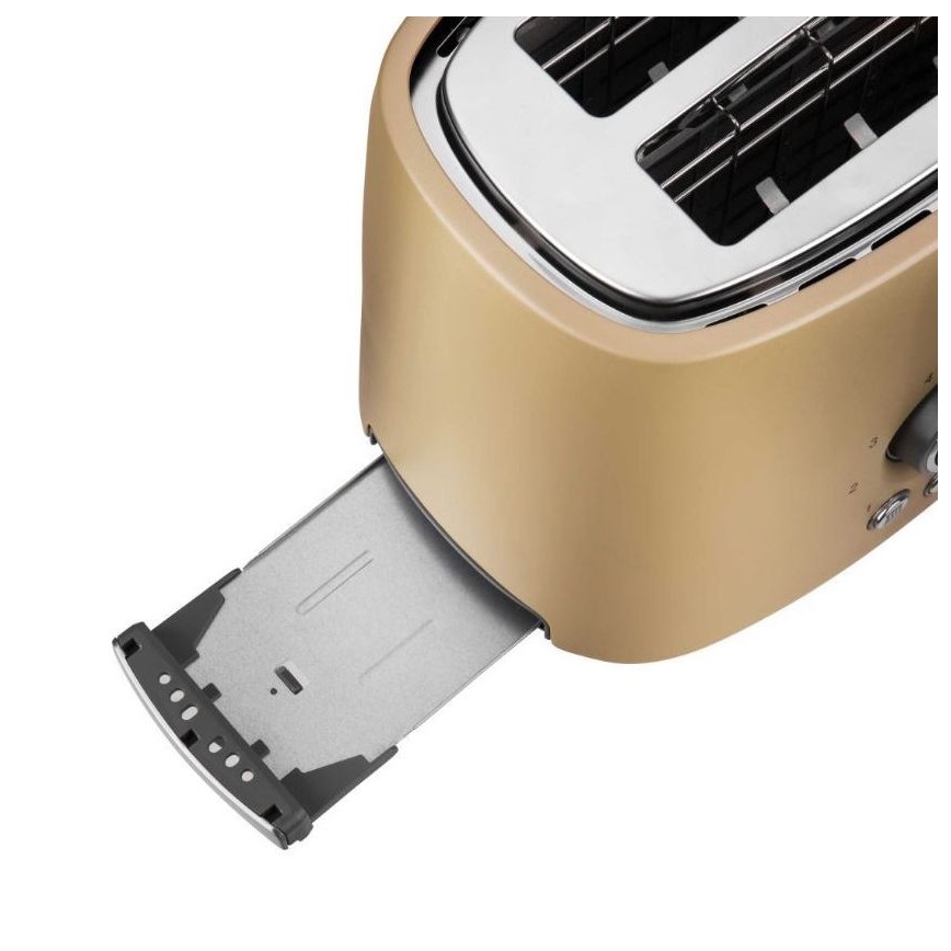 Sencor - Brødrister med 2 åbninger 1000W/230V beige