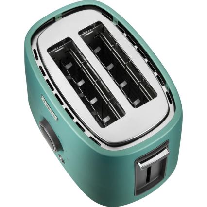 Sencor - Brødrister til 2 skiver med opvarmningsrist 1000W/230V mintgrøn