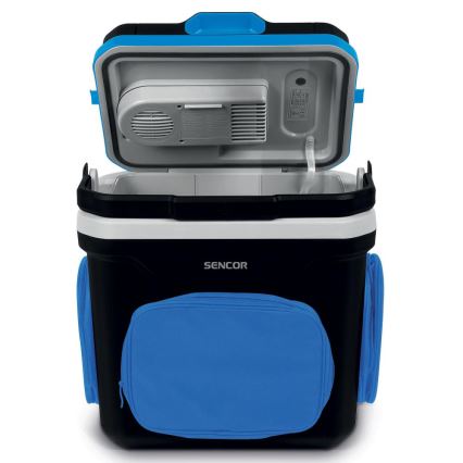 Sencor - Bærbar bilkøleboks 24 l 60W/12V/230V sort/blå