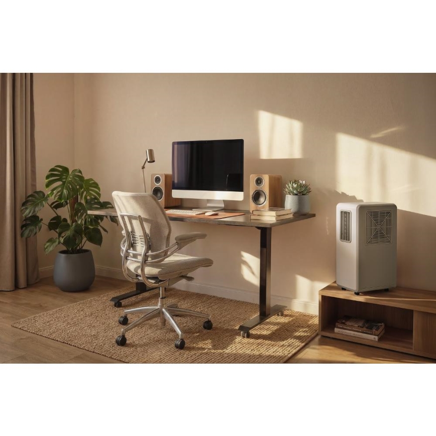 Sencor - Bærbart klimaanlæg 4-i-1 200W/230V 1800 BTU hvid + fjernbetjening