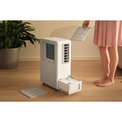 Sencor - Bærbart klimaanlæg 4-i-1 200W/230V 1800 BTU hvid + fjernbetjening