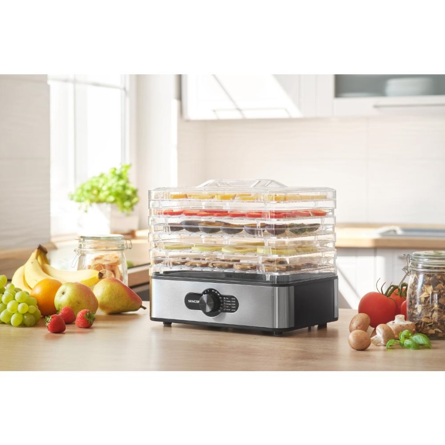 Sencor - Dehydrator til fødevarer med temperaturregulering 700 W/230 V