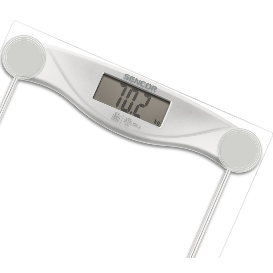 Sencor - Digital badevægt med LCD-display 1xCR2032
