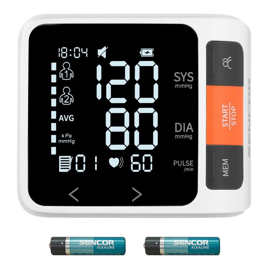 Sencor - Digital blood trykmåler 2xAAA