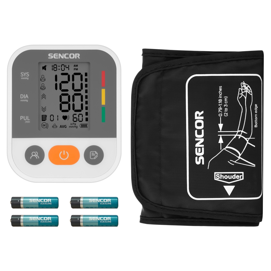 Sencor - Digital blood trykmåler USB 4xAAA