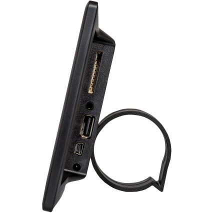 Sencor - Digital fotoramme 7 med indbygget højttaler 230V sort + fjernbetjening