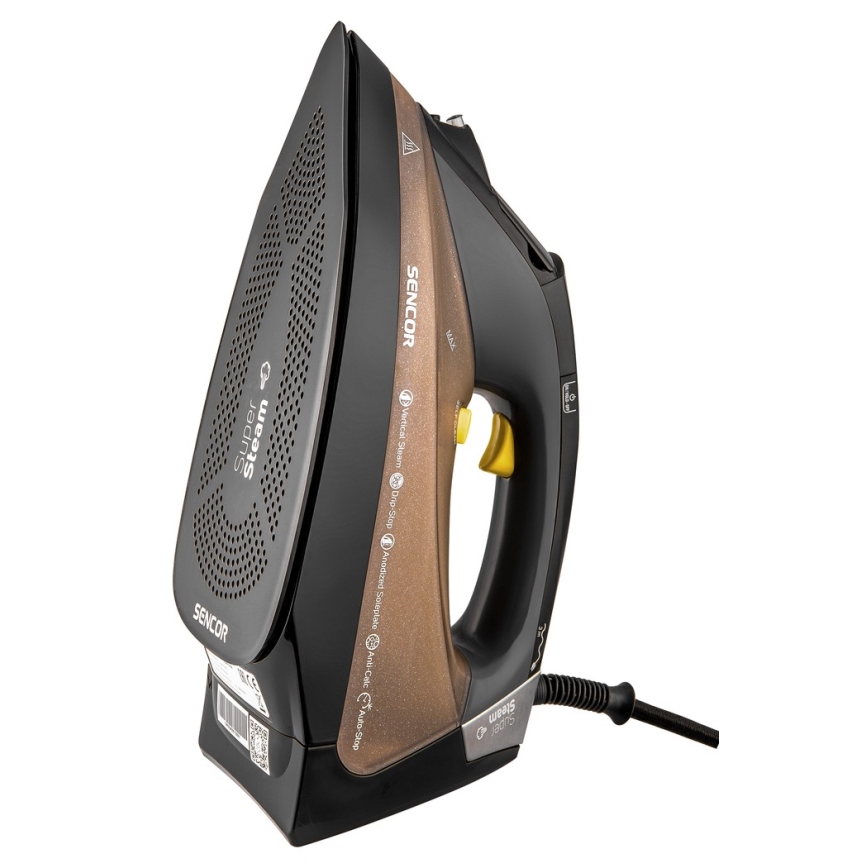 Sencor - Digitalt strygejern 3100W/230V brun/sort