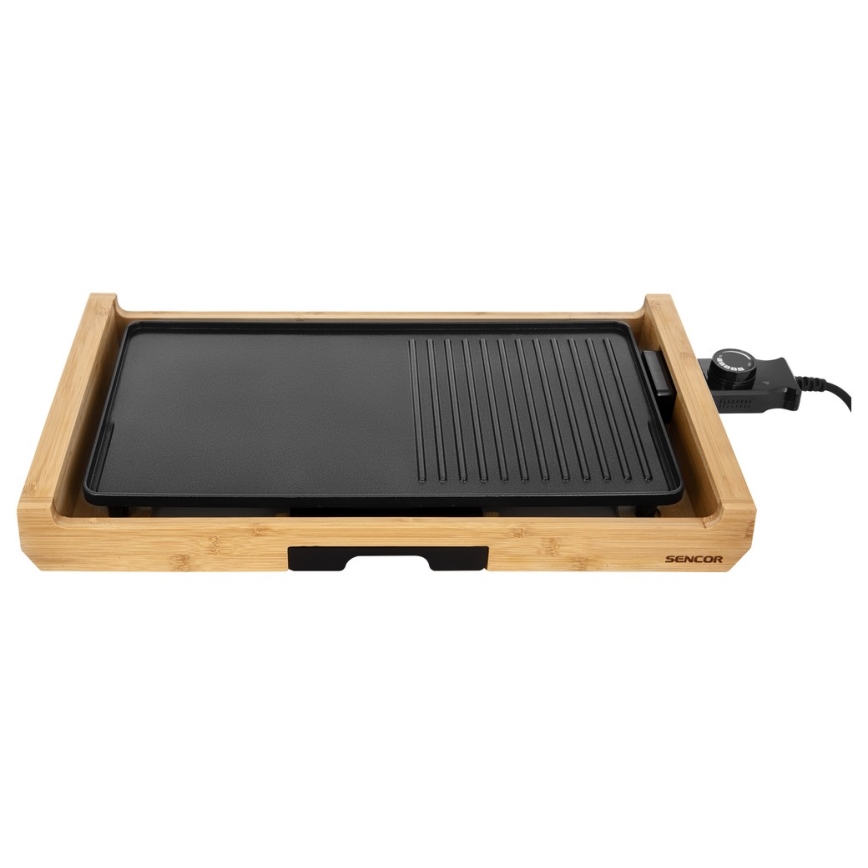 Sencor - Elektrisk bordgrill 1800W/230V bambus