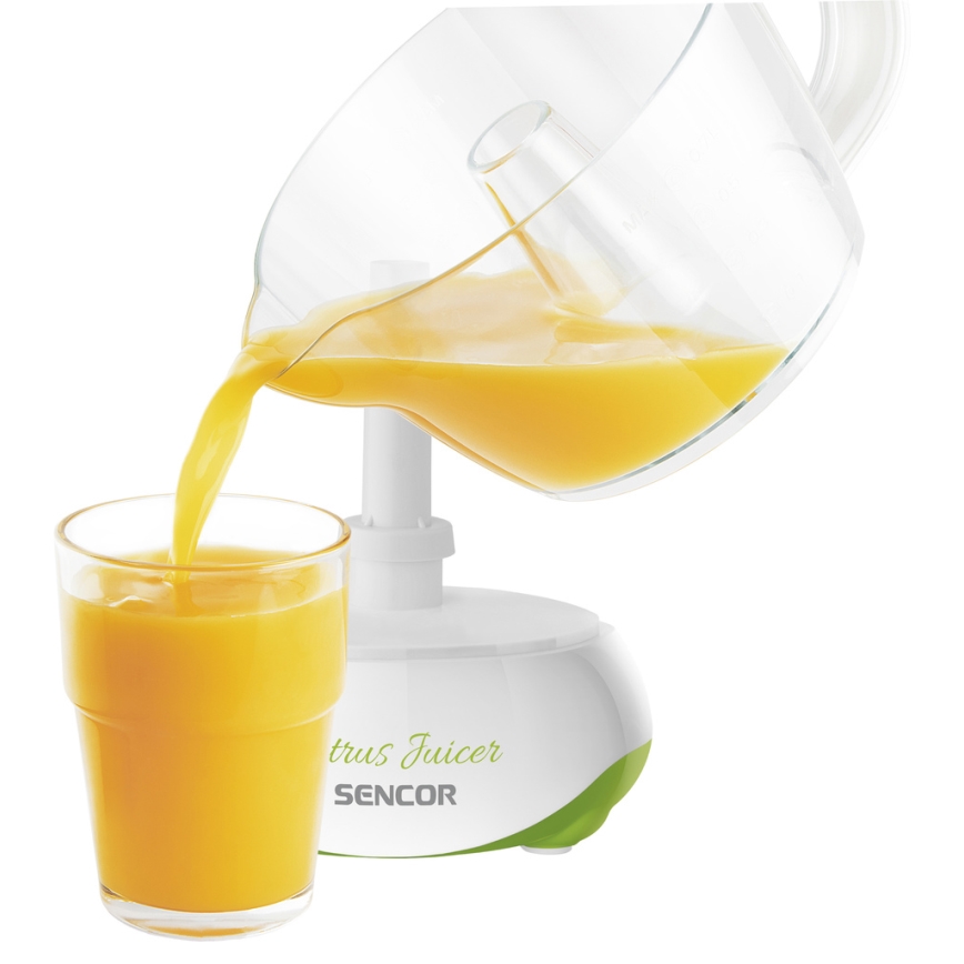 Sencor - Elektrisk citruspresser 0,7 l 40W/230V hvid/grøn