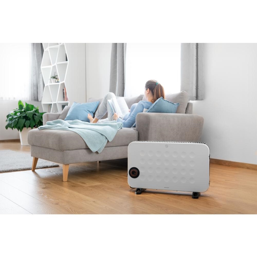 Sencor - Elektrisk direktevarmer/konvektor 750/1250/2000W med termostat