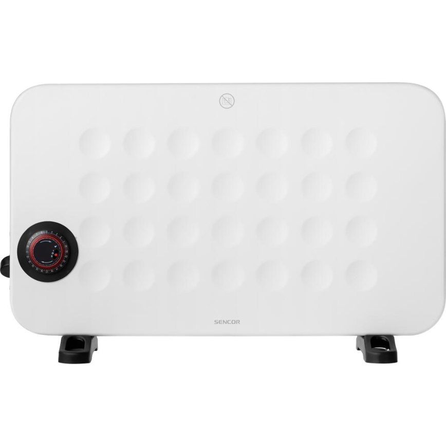 Sencor - Elektrisk direktevarmer/konvektor 750/1250/2000W med termostat