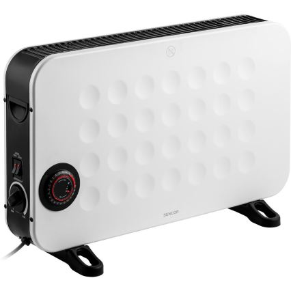 Sencor - Elektrisk direktevarmer/konvektor 750/1250/2000W med termostat