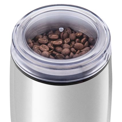 Sencor - Elektrisk kaffekværn 60 g 150W/230V hvid/mat krom